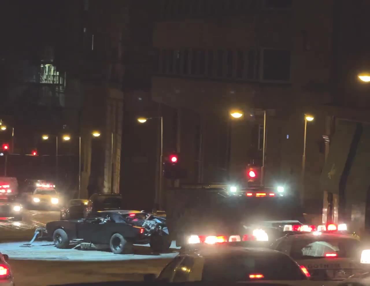 Batmobile chase filmed in Glasgow, viral reel